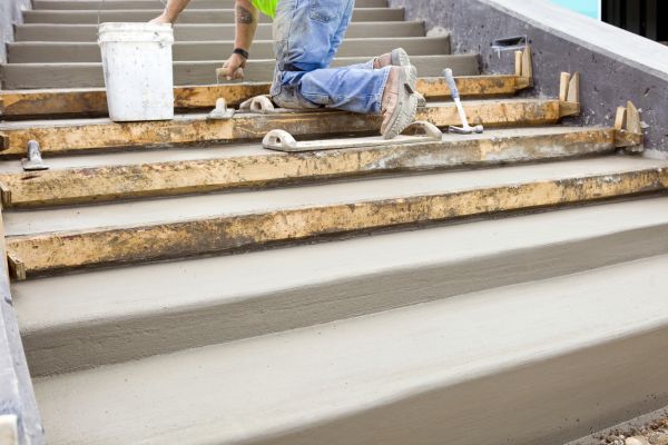 Concrete Steps Pouring in Yukon