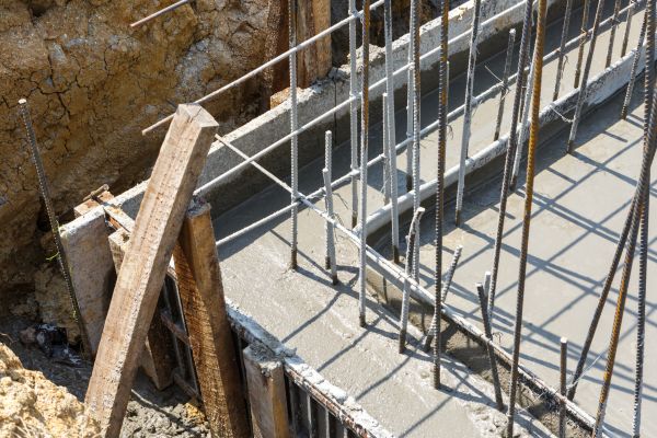 Concrete Footing Pouring in Yukon