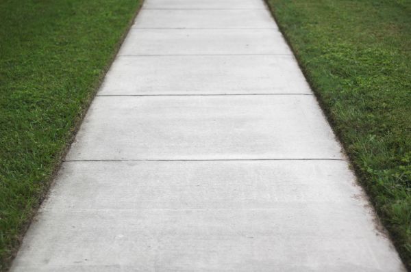 Concrete Path Installation in Yukon