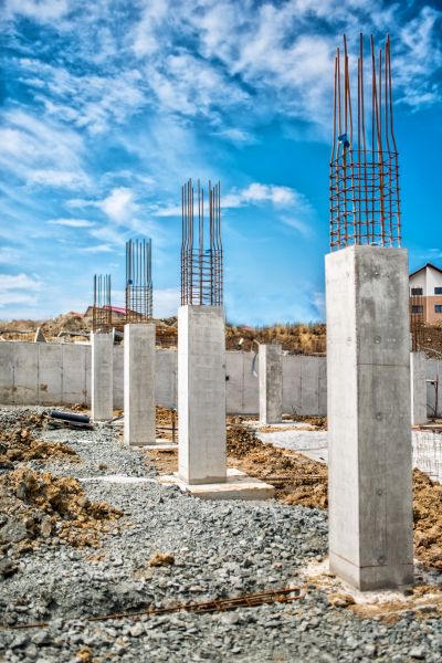 Concrete Footer Pouring in Yukon