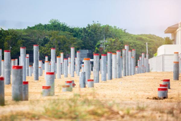 Concrete Pile Installation in Yukon