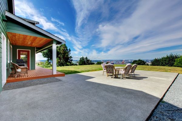 Backyard Concrete Paving in Yukon