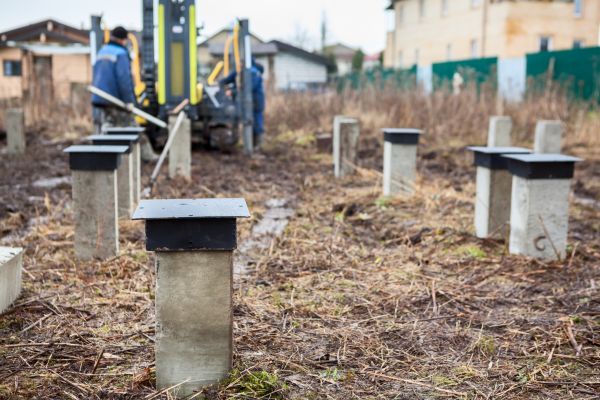 Concrete Piling Installation in Yukon
