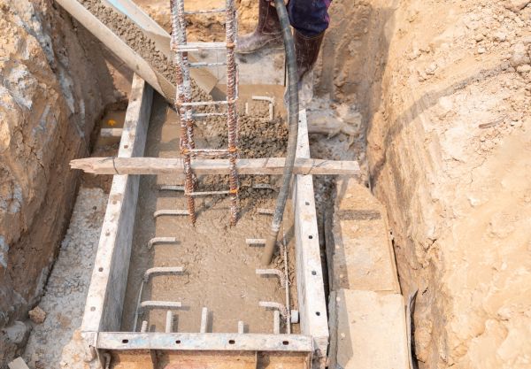 Cement Foundation Pouring in Yukon
