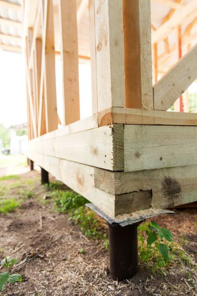 Barn Footing Construction in Yukon