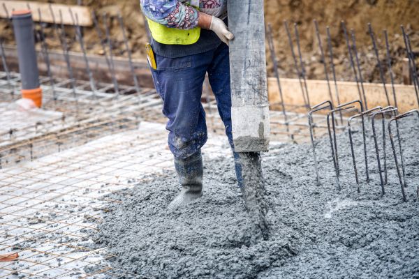 Cabin Foundation Pouring in Yukon